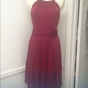 Gucci dress gold/fuchsia with gold straps size 6